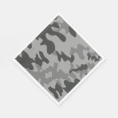 Camouflage Grijze Accessoires Servet (Hoek)