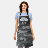 Camouflage grill-meester BBQ Schort (Gedragen)