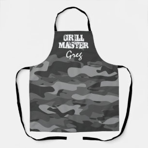 Camouflage grill-meester BBQ Schort