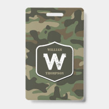 Camouflage Groen Camo Leger Patroon Monogram