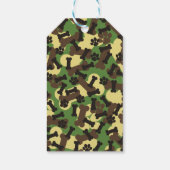 Camouflage, Groen Camopatroon, Botten van de Dog P Cadeaulabel (Achterkant)