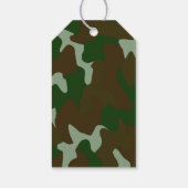 Camouflage Groen & Donkerbruin Cadeaulabel (Achterkant)