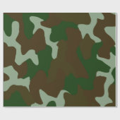 Camouflage groen en bruin inpakpapier (Vlak)