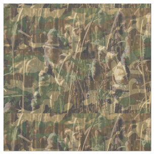 Camouflage Groen en Bruin Jagen Vissen Camo Stof