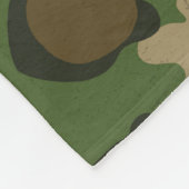 Camouflage Groen Fleece Deken (Hoek)