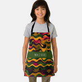 Camouflage groen roze vrouw regenboog patroon schort (Insitu)