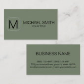 Camouflage groene achtergrond visitekaartje (Voorkant / Achterkant)