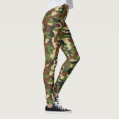 Camouflage Groene en Bruine Leggings (Rechts)