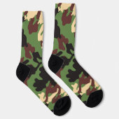 Camouflage groene en bruine sokken (Rechts)
