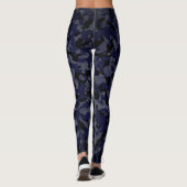 Camouflage Grote Camo Black Grey Leggings (Achterkant)