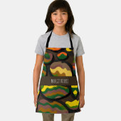 Camouflage grote stenen regenboog patroon schort (Insitu)