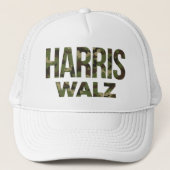Camouflage Harris Walz Trucker Pet (Voorkant)