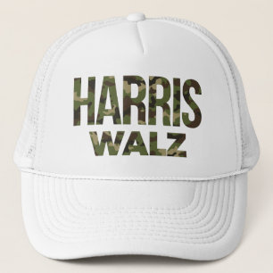 Camouflage Harris Walz Trucker Pet