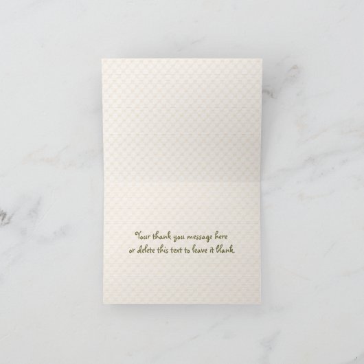 Camouflage Hart Bedankkaartjes Bedankkaart (Binnen)