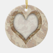 Camouflage Hart - Woestijn Keramisch Ornament (Voorkant)