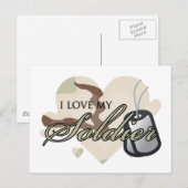 Camouflage Heart Briefkaart (Voorkant / Achterkant)