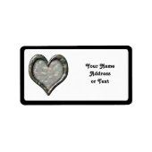 Camouflage Heart Etiket (Voorkant)