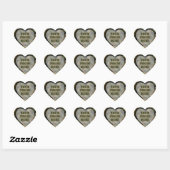 Camouflage Heart Foto-Stickers Hart Sticker (Vel)