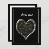 Camouflage Heart Kaart (Voorkant / Achterkant)