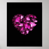 Camouflage Heart Poster (Voorkant)
