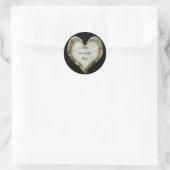 Camouflage Heart Ronde Sticker (Tas)