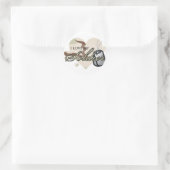 Camouflage Heart Ronde Sticker (Tas)