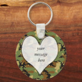 Camouflage Heart Sleutelhanger (Voorkant)