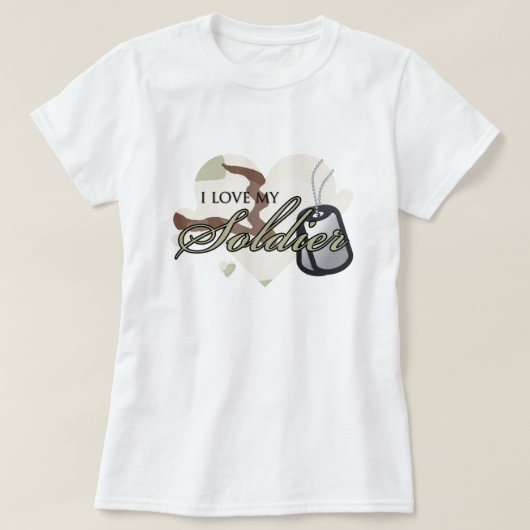 Camouflage Heart T-shirt (Design voorkant)