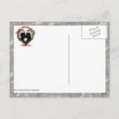 Camouflage Heart - Vermiste u op Valentijnsdag Feestdagenkaart (Achterkant)