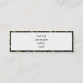 Camouflage Heart - Woodland Mini Visitekaartje (Achterkant)