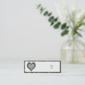 Camouflage Heart - Woodland Mini Visitekaartje (Staand voorkant)