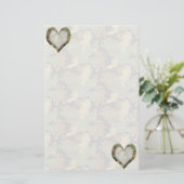 Camouflage Hearts - Missing You Briefpapier (Staand voorkant)
