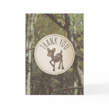 Camouflage herten Baby shower dank u