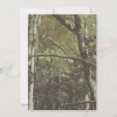 Camouflage Herten Baby shower Invitation Kaart (Achterkant)