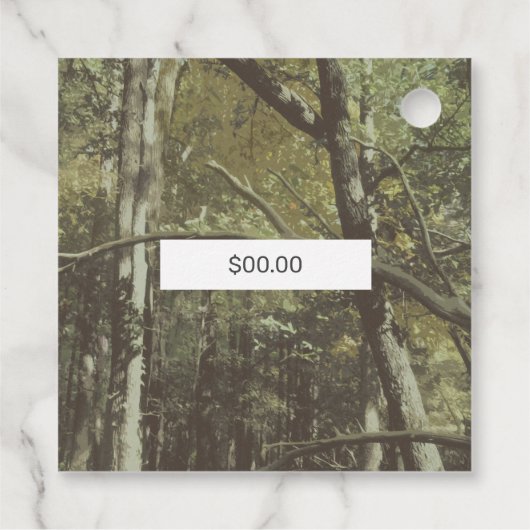 Camouflage Herten Geweien Outdoor Zakelijke Prijs Bedankjes Labels (Achterkant)