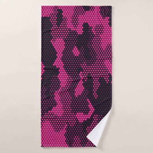 Camouflage hexagonale, militaire textuur achtergro badhanddoek (Badhanddoek)