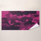 Camouflage hexagonale, militaire textuur achtergro badhanddoek (Badhanddoek)
