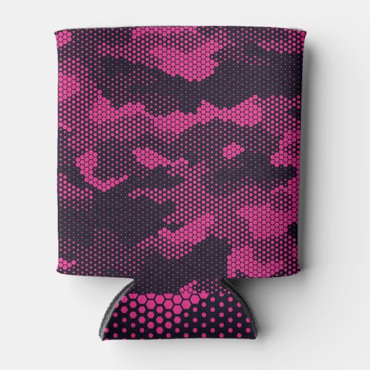 Camouflage hexagonale, militaire textuur achtergro blikjeskoeler (Voorkant)
