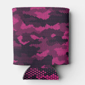 Camouflage hexagonale, militaire textuur achtergro blikjeskoeler (Achterkant)