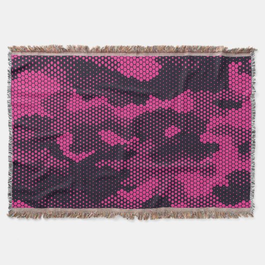 Camouflage hexagonale, militaire textuur achtergro deken (Voorkant)