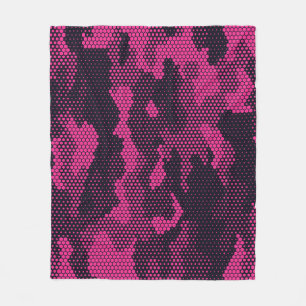 Camouflage hexagonale, militaire textuur achtergro fleece deken