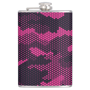 Camouflage hexagonale, militaire textuur achtergro heupfles