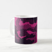 Camouflage hexagonale, militaire textuur achtergro koffiemok (Voorkant links)