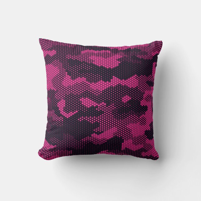 Camouflage hexagonale, militaire textuur achtergro kussen (Voorkant)