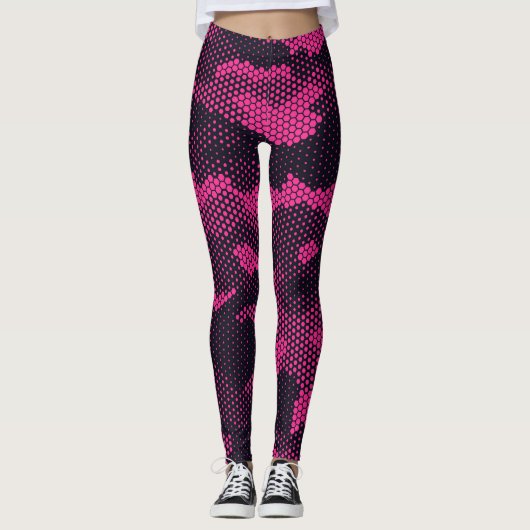 Camouflage hexagonale, militaire textuur achtergro leggings (Voorkant)