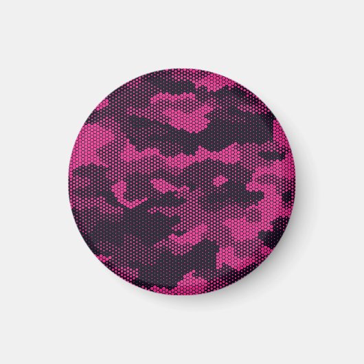 Camouflage hexagonale, militaire textuur achtergro magneet (Voorkant)