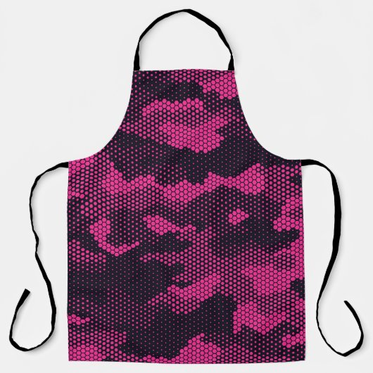 Camouflage hexagonale, militaire textuur achtergro schort (Voorkant)