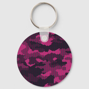 Camouflage hexagonale, militaire textuur achtergro sleutelhanger