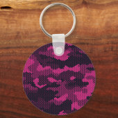 Camouflage hexagonale, militaire textuur achtergro sleutelhanger (Achterkant)