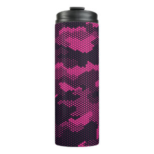 Camouflage hexagonale, militaire textuur achtergro thermosbeker